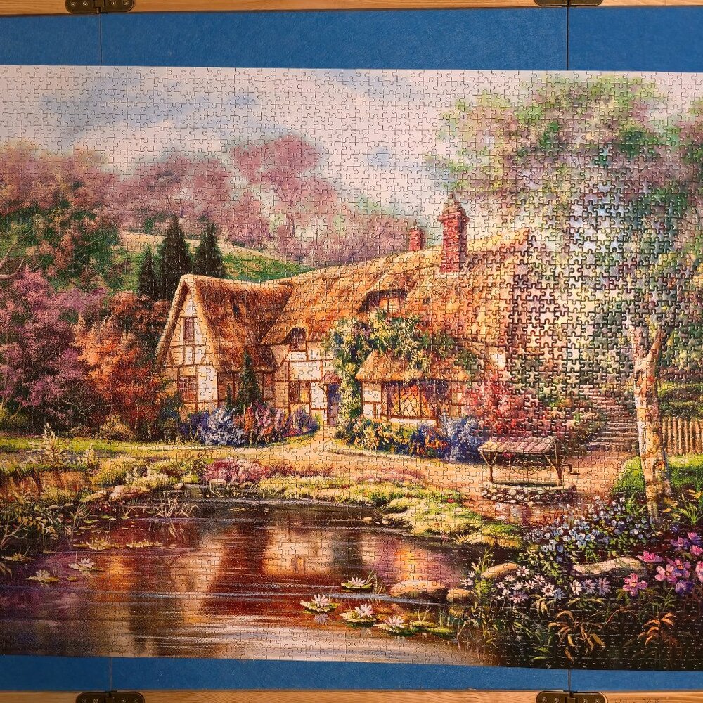 Castorland Puzzle 3000 Pieces Twilight at Woodgreen Pond 36.2" x 26.8" Jigsaw